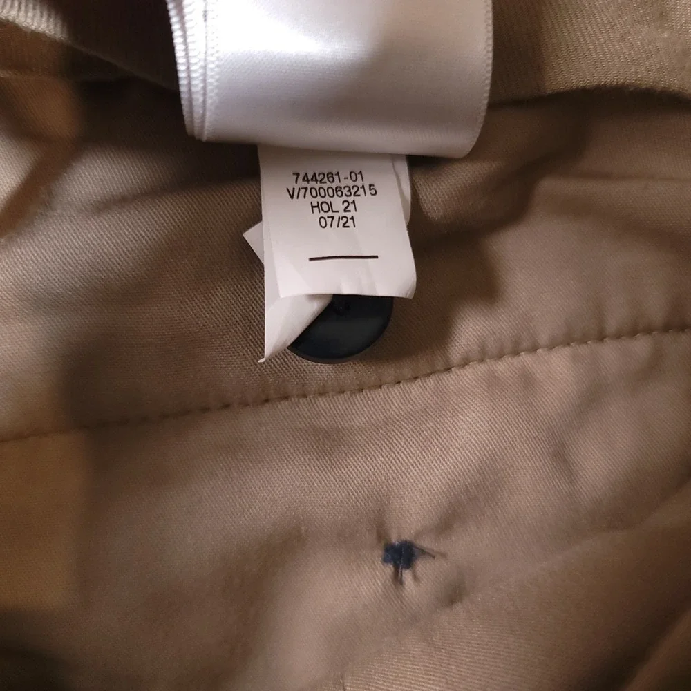 Banana Republic 35x30‎ Vitale Barberis Canonico Flannel 120s Navy Pants *Flaws*